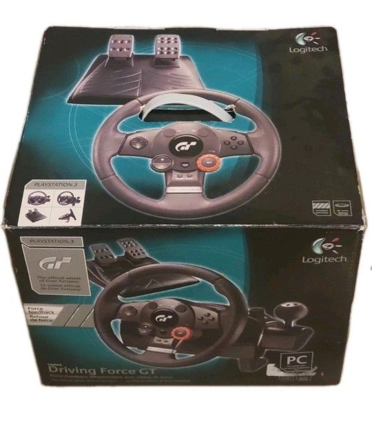 Logitech Driving Force GT: Force Feedback Steering Wheel Playstation 3, PS2 & PC