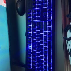 Blue LED Keyboard 