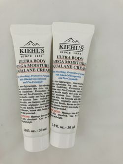 NEW | Kiehl's Ultra Body Mega Moisture Squalane Cream | Lot of 2