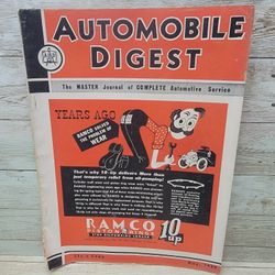 1939 May Automobile Digest Studebaker Permatex Gas Oil Petroliana