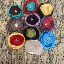 Flowers Hair Clips $2.25 Each 