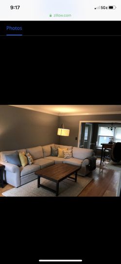3 piece L shaped sectional from PB