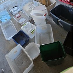 Free Plastic Containers, No Lids