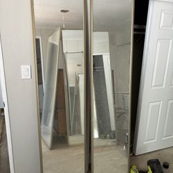 Mirrored Closet Doors. 2 Sets. 