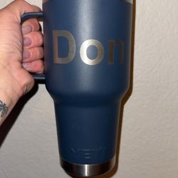 Yeti 30 oz Navy Tumbler - Engraved Don