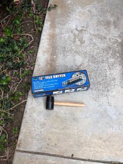 Tile cutter and robber hammer