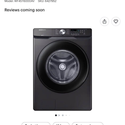 🔥 BRAND NEW Samsung 4.5 Cu Ft Smart Front Load Washer – Black Stainless – $350 FIRM 🔥
