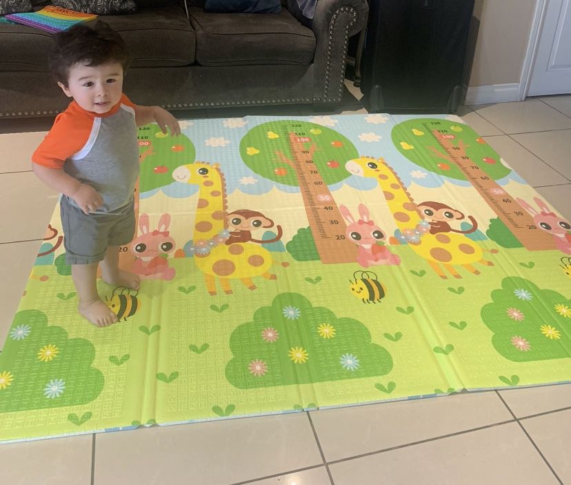 Baby Play Mat (reversible And Foldable)