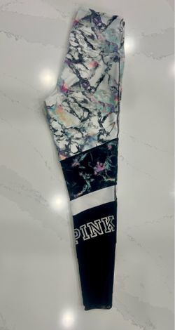 Victoria's Secret PINK Marble Print Mesh Leggings