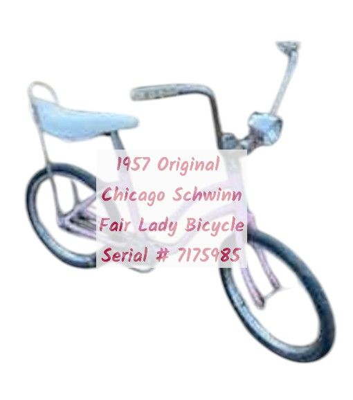 1957 Chicago Schwinn Fair Lady Bicycle