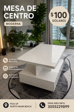Led coffee table