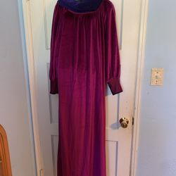  Vintage R. Michael Alan Velvet Purple Nightgown Robe Large