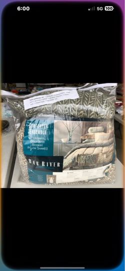 Twin bed set comforter sheets shams decorative pillows