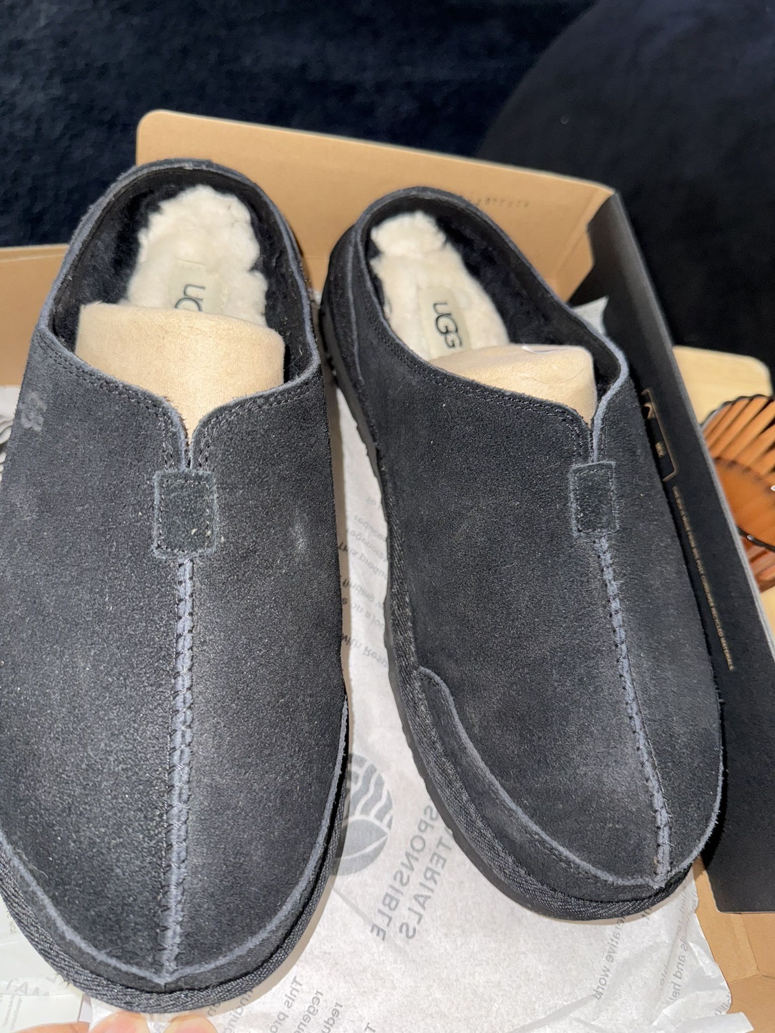 Uggs Men Size 8 Women’s Size 10 Black Price Negotiable