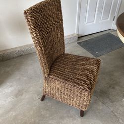 4 Rattan Chairs Only With Cushions