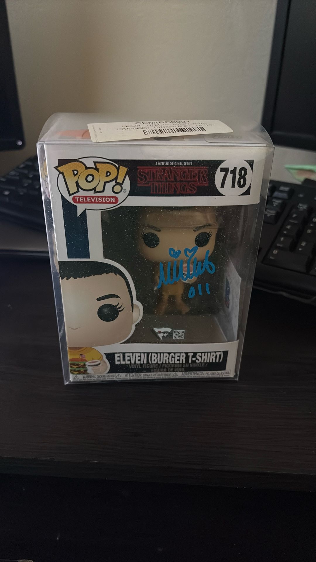 Stranger Things Funko Pop #718 Signed by Millie Bobby Brown