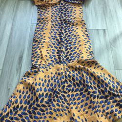 Traditional African Dress With Matching Head Wrap. $60 Or Best Offer