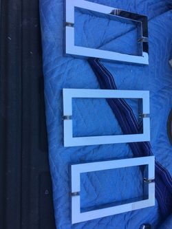 (3) Chrome 9" High Shower Door or Glass door Pulls with the Plastic Gasket for Glass