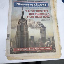 Newsday Twin Towers Fall