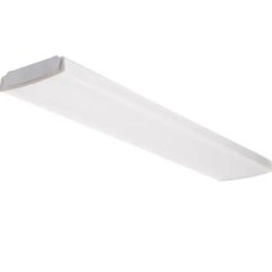 Lithonia Lighting Contractor Select 48-in. 4000 Lumens Integrated LED White Low Profile Flush Mount Wraparound Light