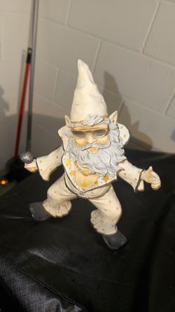 Elvis-Style Rock Star Gnome Figurine