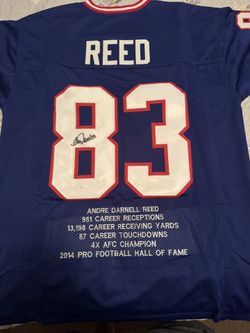 Andre Reed signed custom Buffalo Bills jersey JSA certified