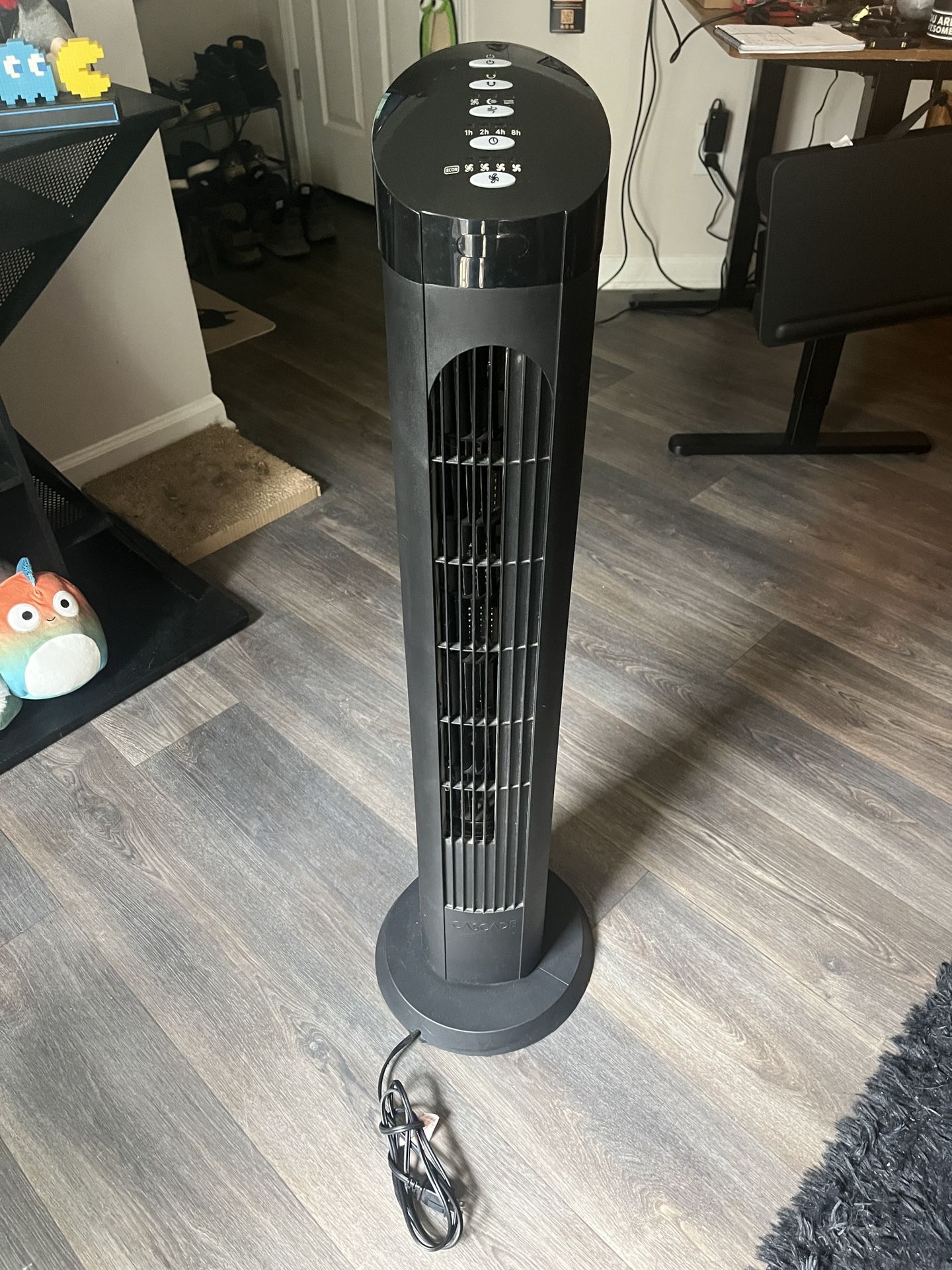 Black Stone Cascade Tower Fan