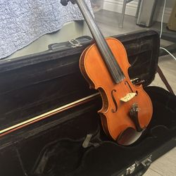 Classical Violin with Stick and Case 