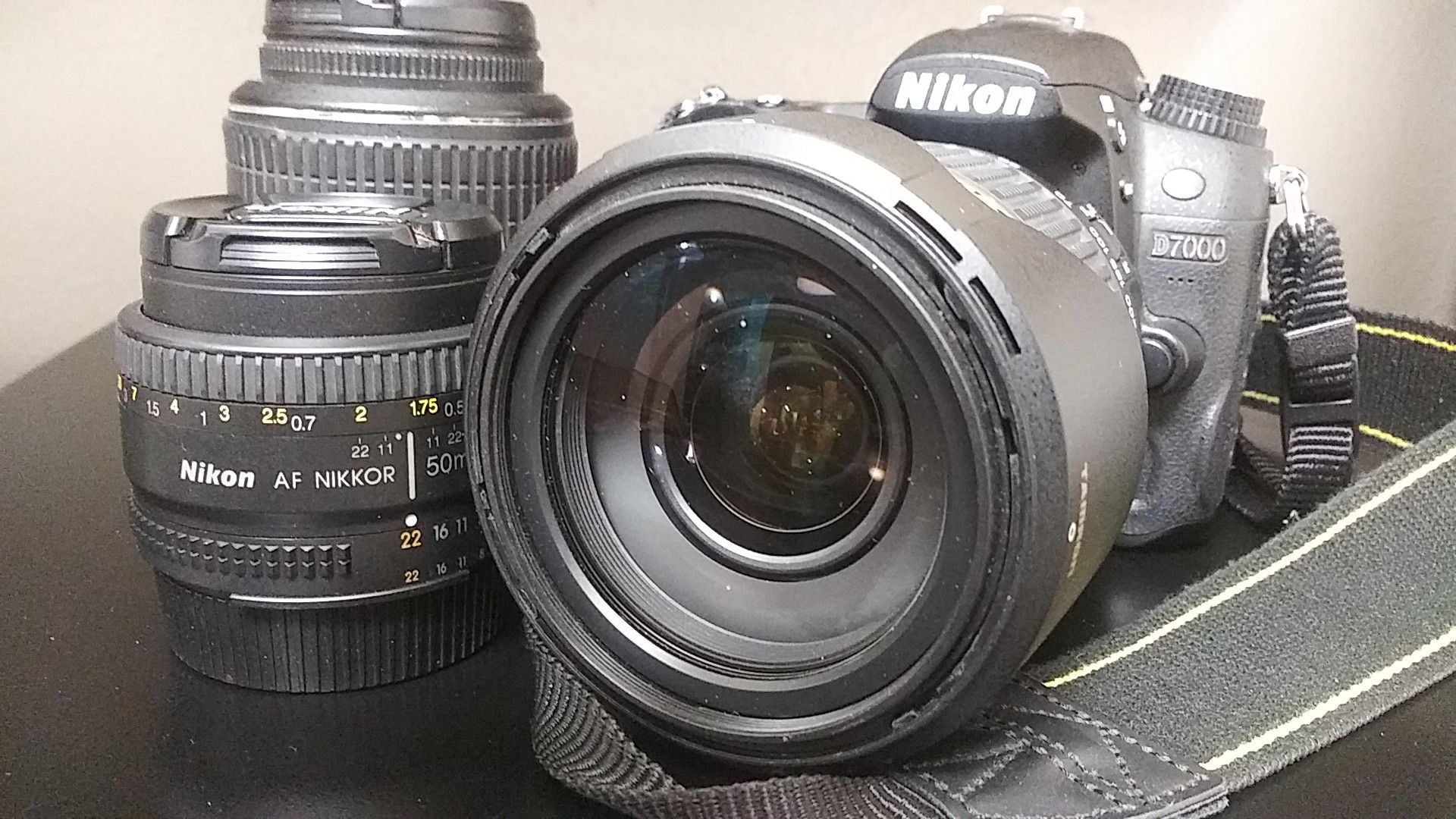 Nikon D7000 with 3 Lenses