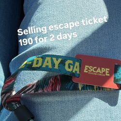 Escape Psycho Circus 2 Day General Admission Ticket