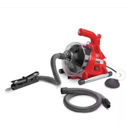 RIDGID
PowerClear 120-Volt Drain Cleaning Snake Auger Machine for Heavy Duty Pipe Cleaning for Tubs, Showers, and Sinks