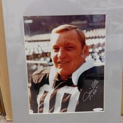 SIGNED  PICTURE JIM OTTO  8X10 OFFICIAL WITH COA 