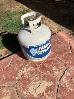 Empty propane tank