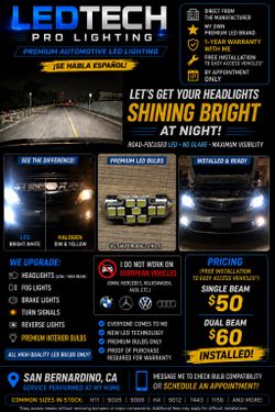 Led headlights h11 9006 9012