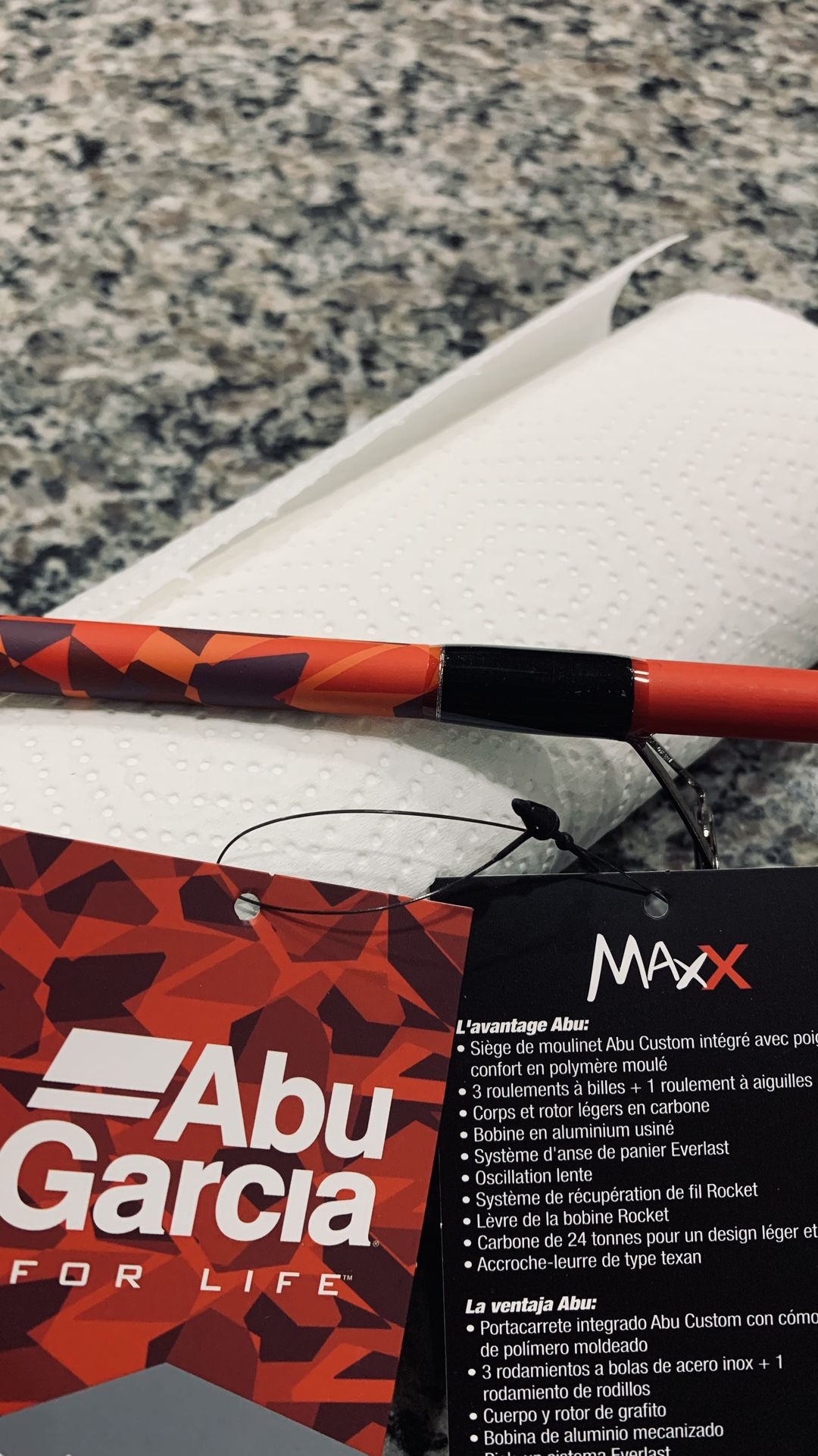 Abu Garcia MaxX Spinning Rod, 6’6” Medium, 1 Piece - NEW