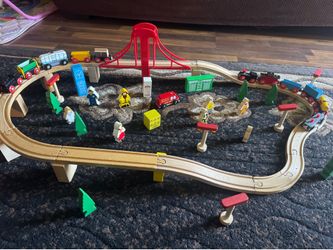 Wood train set