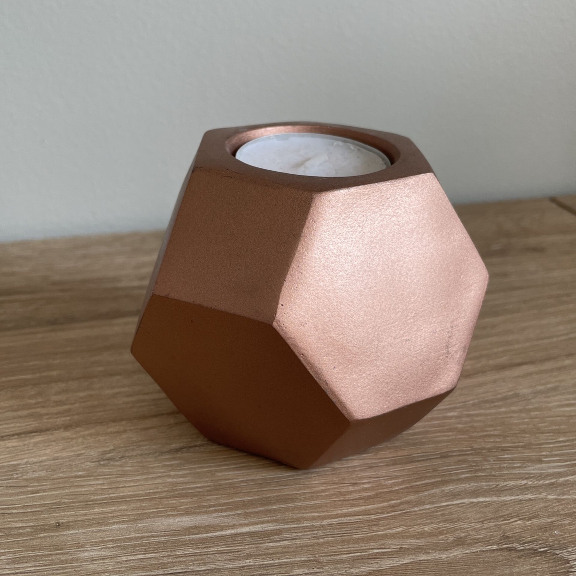 Rose Gold Tea-Light Candle Holder 