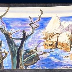Monterey Beach Scene Painting 