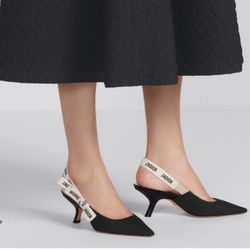Dior J'Adior Slingback Kitten Heel Pumps