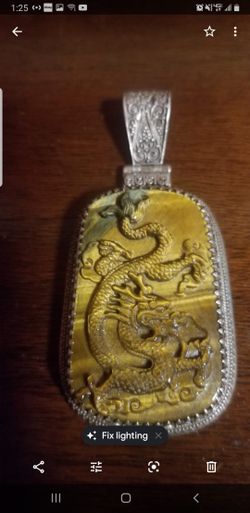 925 Silver Pendant with Dragon