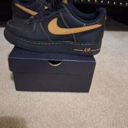 Nike Air Force 1 (Black/Wheat) LE Size:10