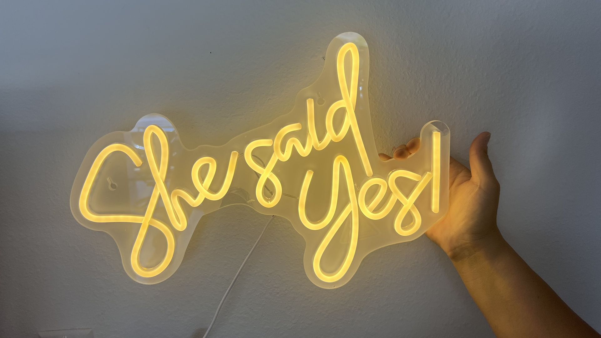 She Said Yes Neon Mood Light