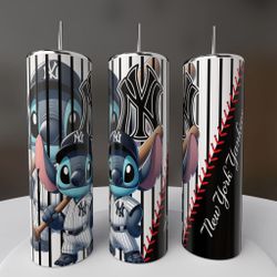 New York Yankees Baseball Stitch Tumbler