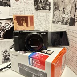 Sony ZV-1 Camera Vlogging Bundle, Camo Wrap, Wide-Angle 52 mm adapter, 4 batteries