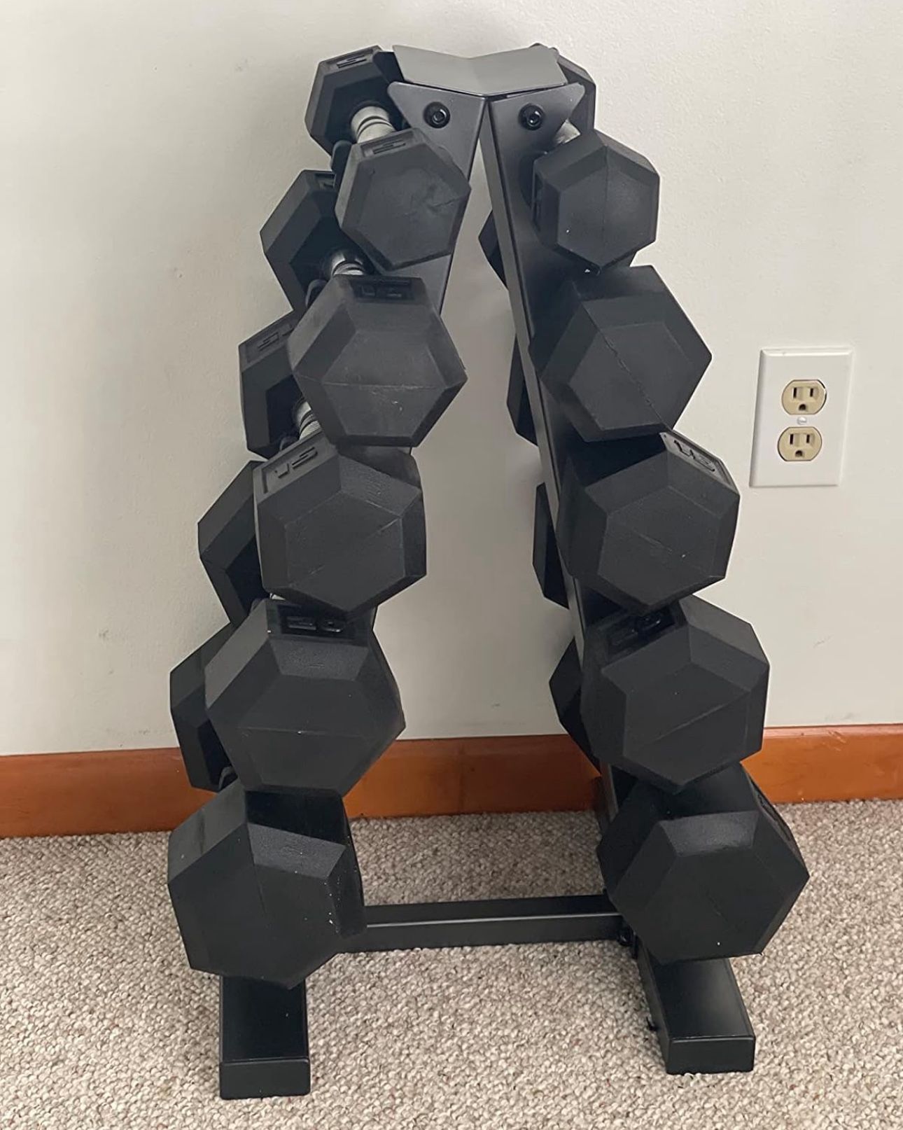 170 Pounds Dumbbells With Rack 