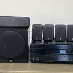 Onkyo Home Theater With Yamaha Speakers