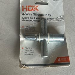 HDX 4 Way Sillcock Key