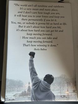 Rocky Balboa Wall Art Canvas