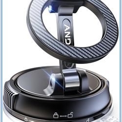ANDERY Car Phone Holder for Magsafe [78+LBS Strongest Suction & 2400gf Magnetic] 360° Adjustable Car Phone Mount, Phone Holders for Your Car for iPhon