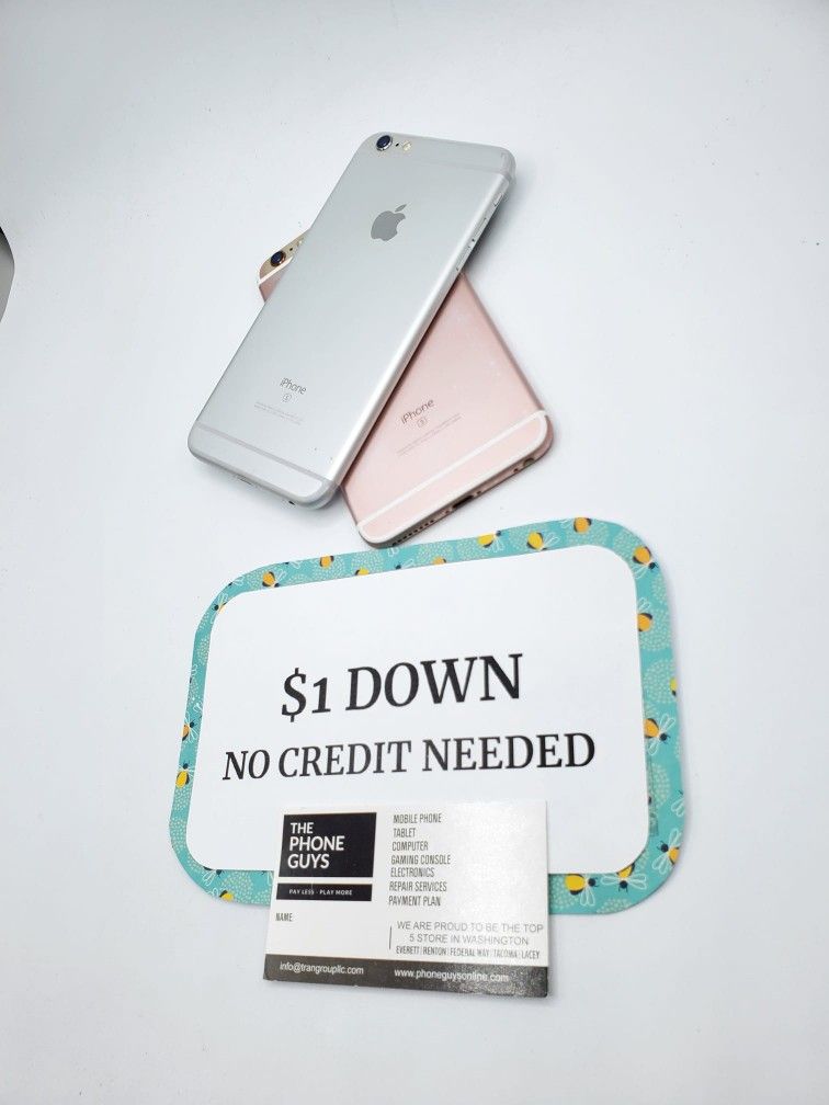 Apple iPhone 6s Unlocked For All - 90 DAY WARRANTY - $1 DOWN - NO CREDIT NEEDED 